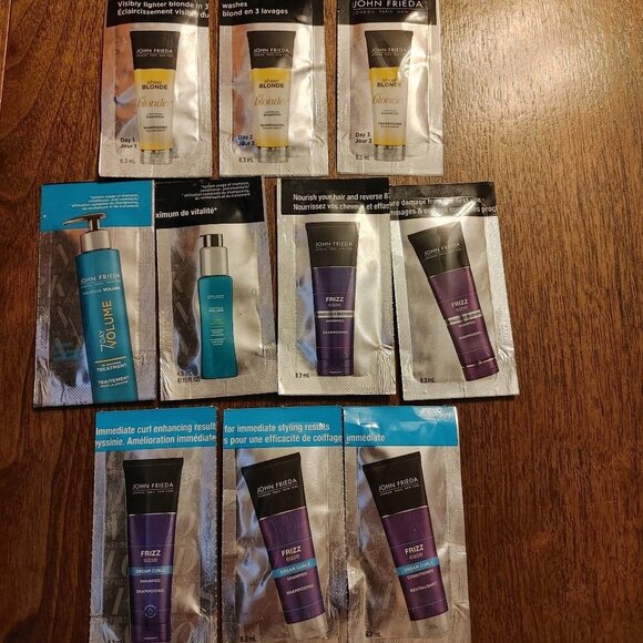 John Frieda Sample Lot of 10 Sheer Blonde Frizz Ease Luxurious Volume - Picture 1 of 2